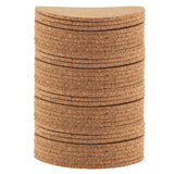 50Pcs Wood Drink Coaster Tea Coffee Cup Mat Pad Wood Tableware Home Decor - Side View