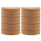 100Pcs Wood Drink Coaster Tea Coffee Cup Mat Pad Wood Tableware Home Decor - Side View