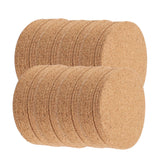 100Pcs Wood Drink Coaster Tea Coffee Cup Mat Pad Wood Tableware Home Decor - Rear View