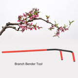 430mm Trees Plants Branch Bender Modelling Tool Gardening Bonsai Tools with Long Handle - 45-Degree Angle