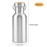 Stainless Steel Outdoor Portable Water Cup Drink Bottle Travel Mug 500mL - Extra Image