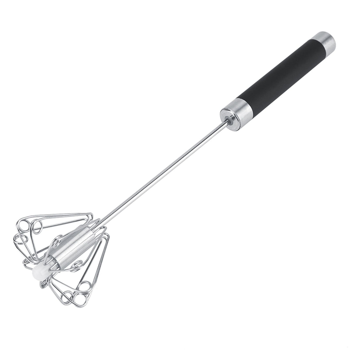 Stainless Steel Anti rust Durable Rotatable Manual Whisk Egg Beater