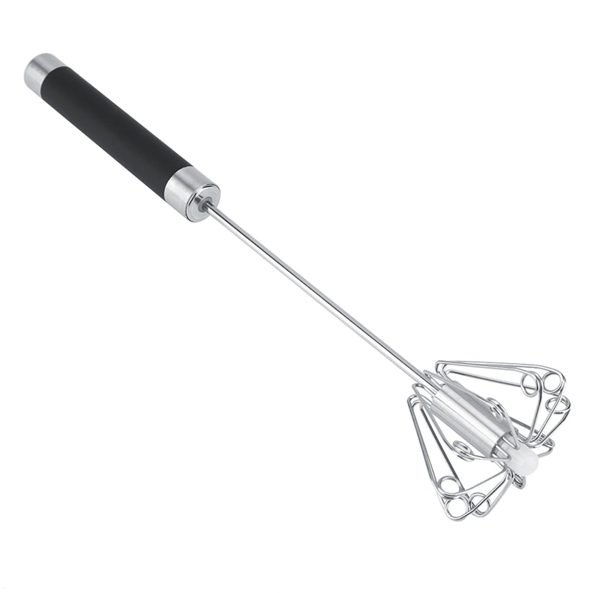 Stainless Steel Anti rust Durable Rotatable Manual Whisk Egg Beater