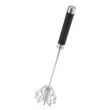 Stainless Steel Anti rust Durable Rotatable Manual Whisk Egg Beater
