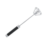 Stainless Steel Anti rust Durable Rotatable Manual Whisk Egg Beater - Low Angle