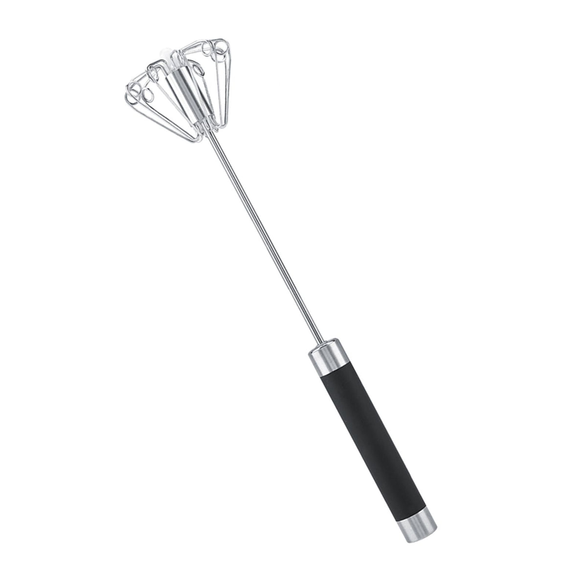 Stainless Steel Anti rust Durable Rotatable Manual Whisk Egg Beater
