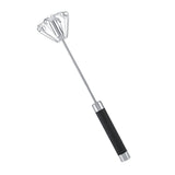 Stainless Steel Anti rust Durable Rotatable Manual Whisk Egg Beater