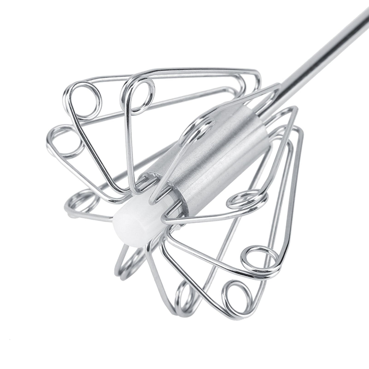 Stainless Steel Anti rust Durable Rotatable Manual Whisk Egg Beater