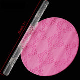 High Quality Acrylic Rolling Pin Pastry Rolling Pin Fondant Plasticine Roller DIY Cake 04# - Side View