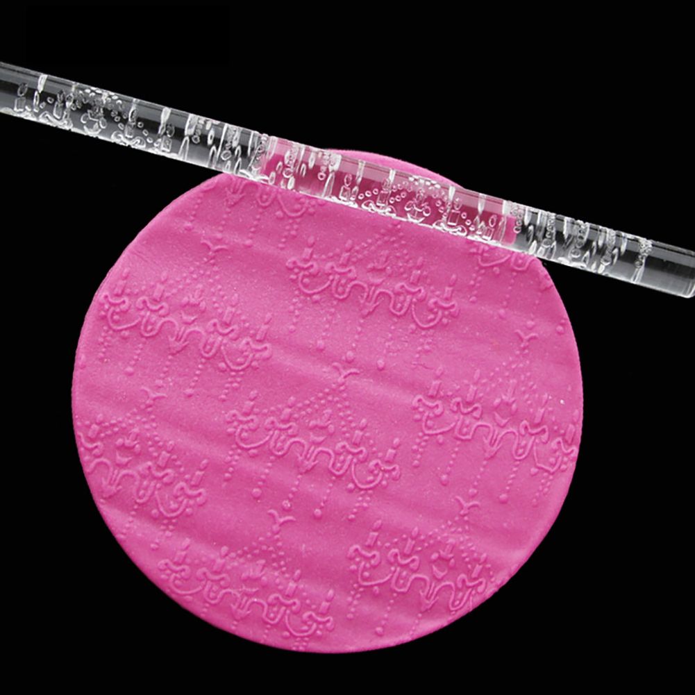 High Quality Acrylic Rolling Pin Pastry Rolling Pin Fondant Plasticine Roller DIY Cake 13#