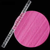 High Quality Acrylic Rolling Pin Pastry Rolling Pin Fondant Plasticine Roller DIY Cake 13# - Top-Down View