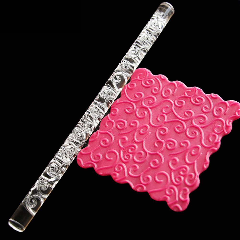 High Quality Acrylic Rolling Pin Pastry Rolling Pin Fondant Plasticine Roller DIY Cake 19#