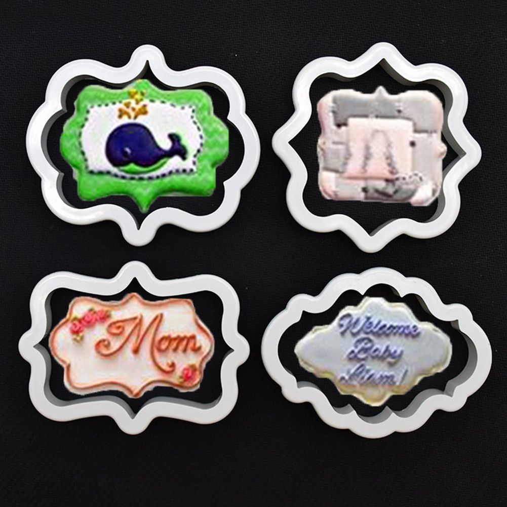 Frame DIY Silicone Cake Mold Mould Decorating Tool for Baking Fondant Cupcake Dessert 01#