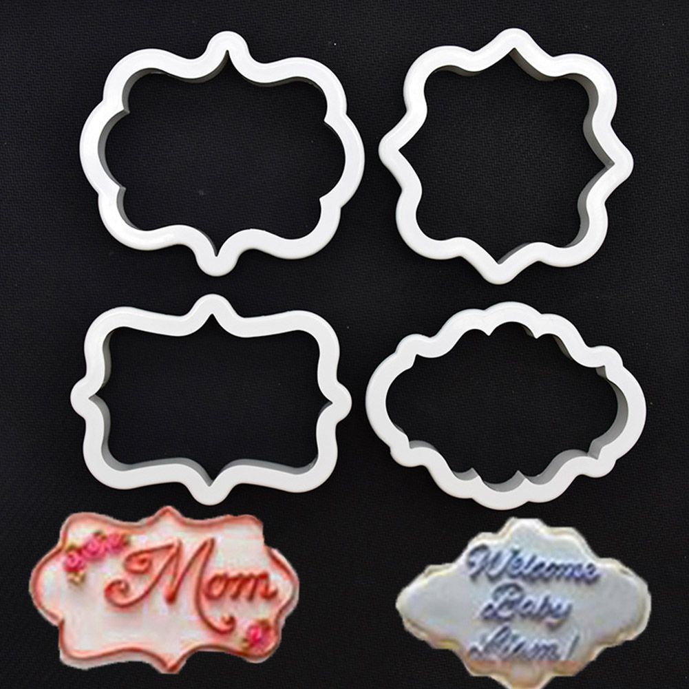 Frame DIY Silicone Cake Mold Mould Decorating Tool for Baking Fondant Cupcake Dessert 01#