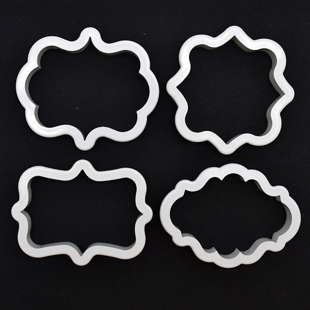 Frame DIY Silicone Cake Mold Mould Decorating Tool for Baking Fondant Cupcake Dessert 01#