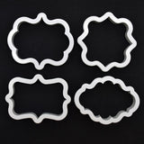 Frame DIY Silicone Cake Mold Mould Decorating Tool for Baking Fondant Cupcake Dessert 01# - 45-Degree Angle