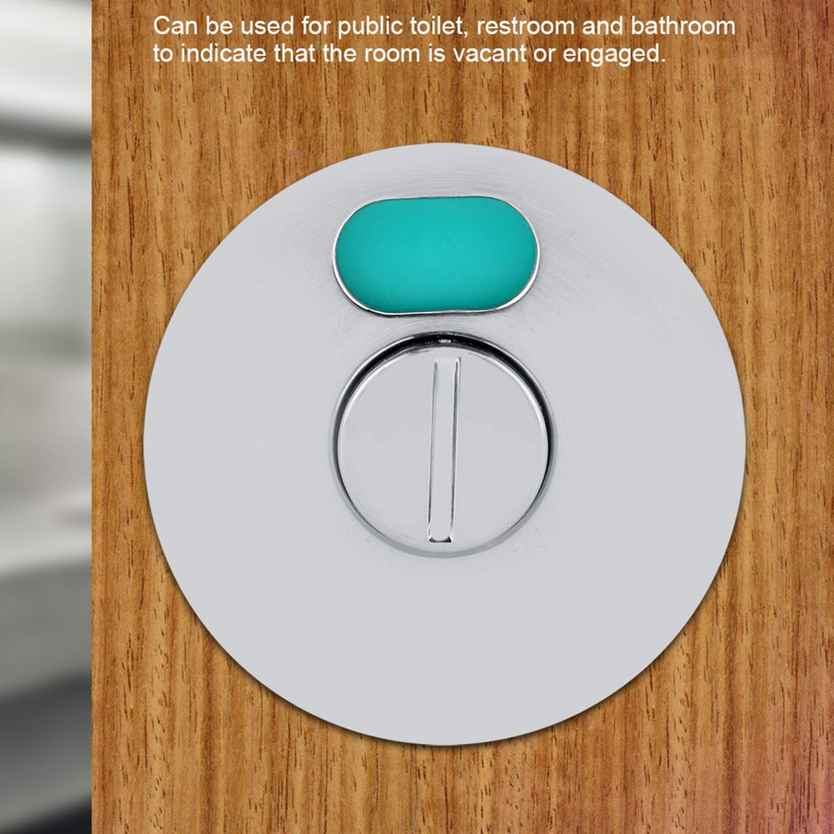 Door Lock Bolt Vacant Engaged Privacy Indicator for Toilet Restroom Bathroom Use