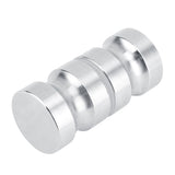 Stainless Steel Shower Glass Door Handle Pull Knob for Bathroom Lock Hardware - Top-Down View