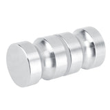 Stainless Steel Shower Glass Door Handle Pull Knob for Bathroom Lock Hardware - Close-Up Angle
