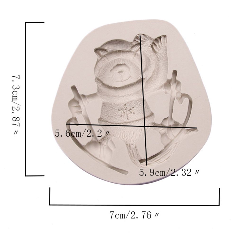 Christmas Style Series Chocolate Mould Deer Pine Cone Bear DIY Silicone Cake Mold 04#