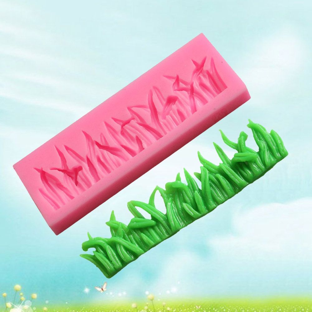 3D Grass Soap Mould Fondant Cake Decoration Mold Silicone DIY Baking Tool