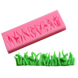 3D Grass Soap Mould Fondant Cake Decoration Mold Silicone DIY Baking Tool - 45-Degree Angle