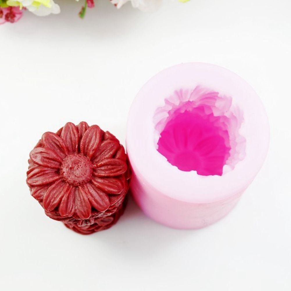 Sunflower Soap Mould Fondant Cake Decoration Mold Silicone DIY Baking Tool