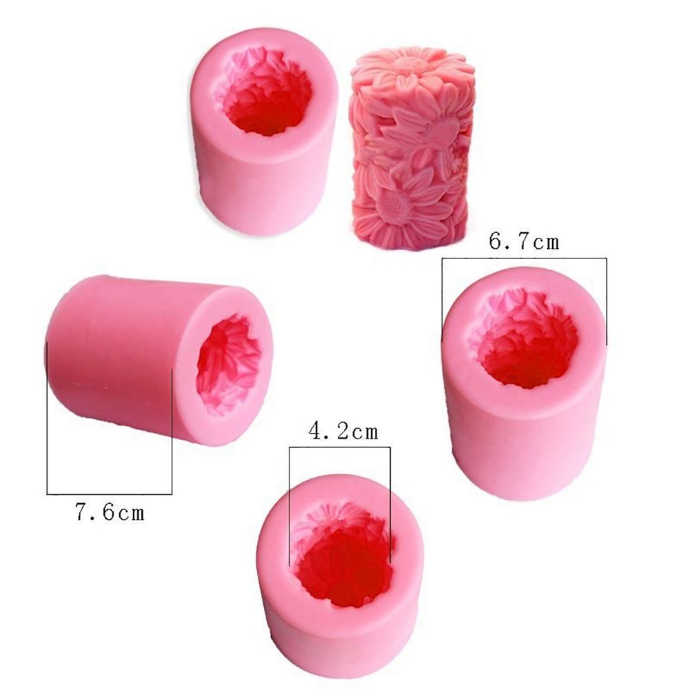 Sunflower Soap Mould Fondant Cake Decoration Mold Silicone DIY Baking Tool