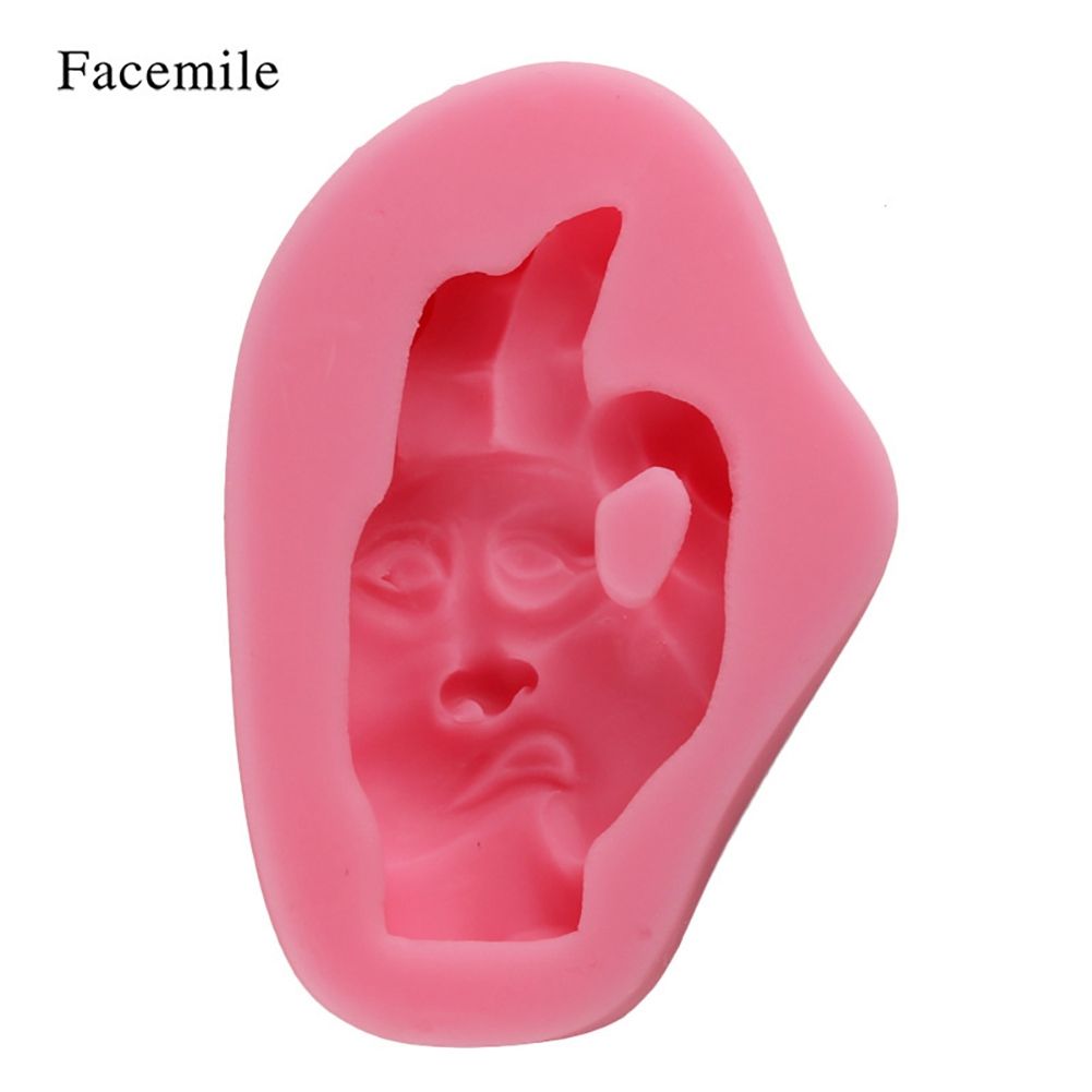 Funny Face Fondant Cake Decoration Mold Silicone DIY Baking Tool
