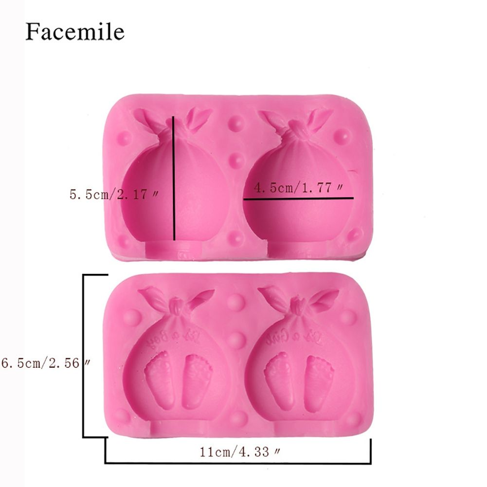Boy Girl Foot Fondant Cake Decoration Mold Silicone DIY Baking Tool