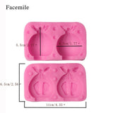Boy Girl Foot Fondant Cake Decoration Mold Silicone DIY Baking Tool - 45-Degree Angle