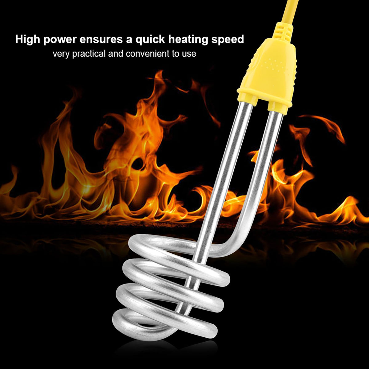 Portable Electric Immersion Heater Boiler Spiral Tube Water Heating Element AU Plug 220V