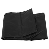 Round Table Dust Cover Outdoor Waterproof Garden Patio Furniture Covers(Black)