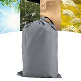Round Table Dust Cover Outdoor Waterproof Garden Patio Furniture Covers(Gray) - Low Angle