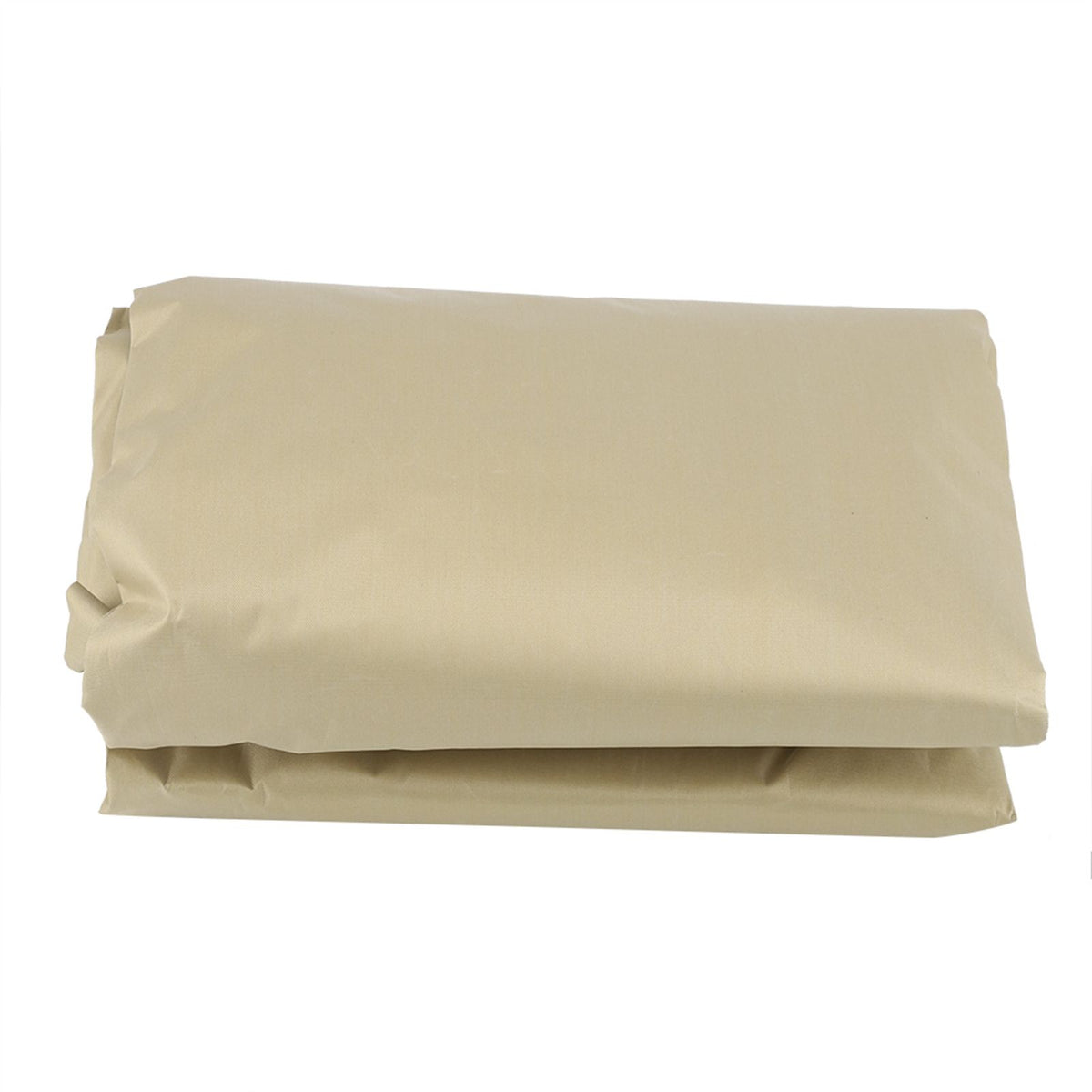 Round Table Dust Cover Outdoor Waterproof Garden Patio Furniture Covers(Beige)