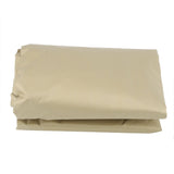 Round Table Dust Cover Outdoor Waterproof Garden Patio Furniture Covers(Beige)