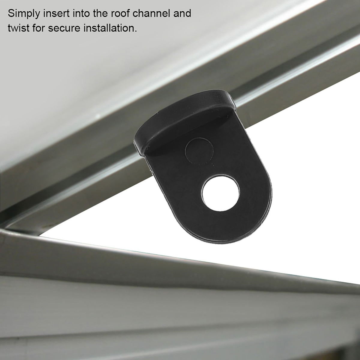 10 PCS Plastic Greenhouse Hook Plant Flower Hanger (Black)