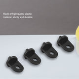 10 PCS Plastic Greenhouse Hook Plant Flower Hanger (Black) - Close-Up Angle