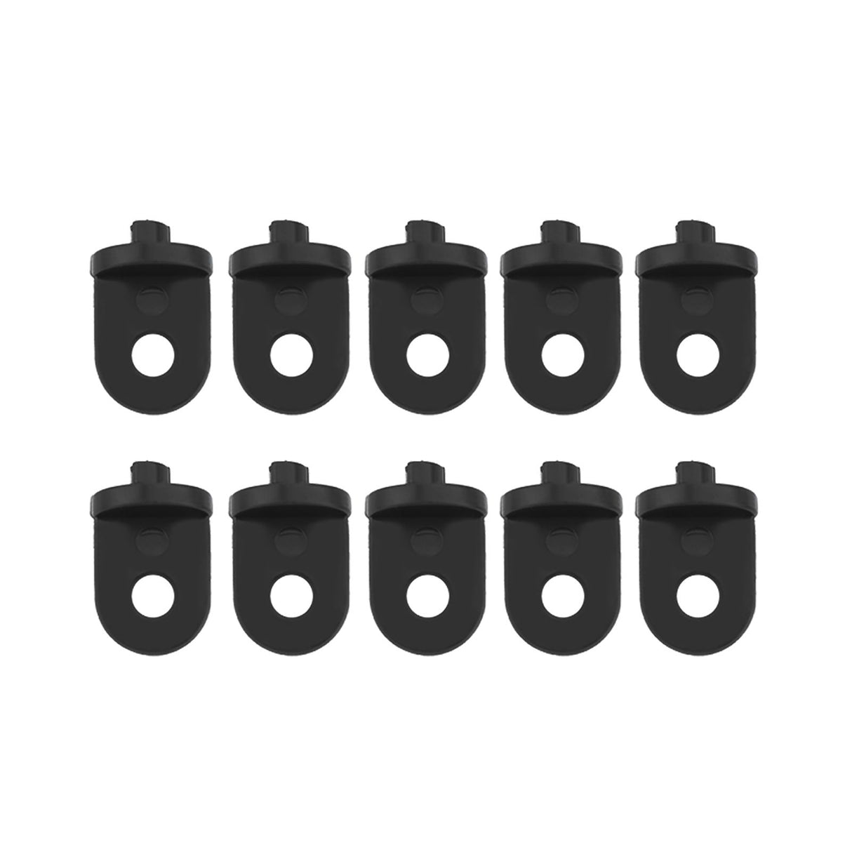 50 PCS Plastic Greenhouse Hook Plant Flower Hanger (Black)