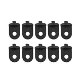 50 PCS Plastic Greenhouse Hook Plant Flower Hanger (Black)