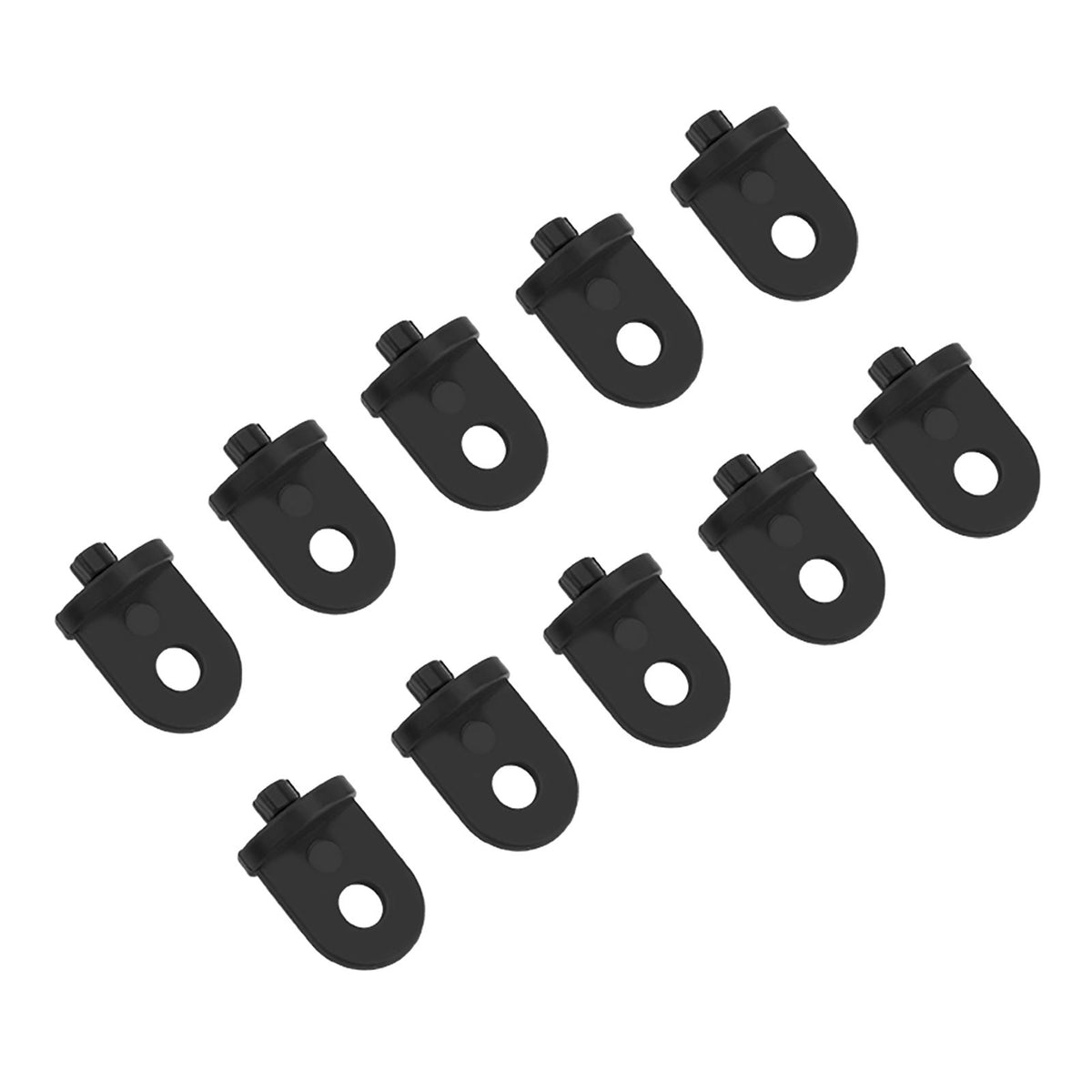 50 PCS Plastic Greenhouse Hook Plant Flower Hanger (Black)