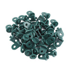 50 PCS Plastic Greenhouse Hook Plant Flower Hanger (Green)