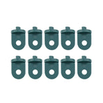 50 PCS Plastic Greenhouse Hook Plant Flower Hanger (Green)