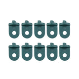 50 PCS Plastic Greenhouse Hook Plant Flower Hanger (Green) - Front View