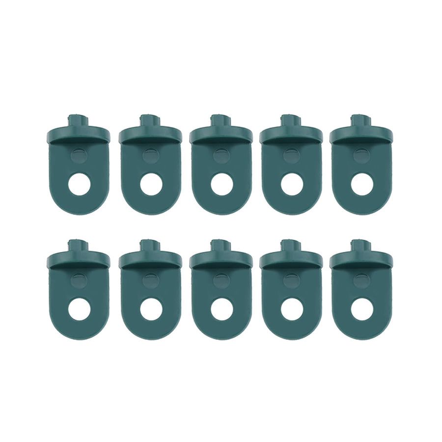 50 PCS Plastic Greenhouse Hook Plant Flower Hanger (Green)