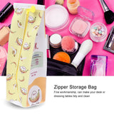 3Colors Cartoon Milk Stationery Bag Waterproof PU Large Capacity Pencil Case Storage Bag - Front View