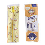 3Colors Cartoon Milk Stationery Bag Waterproof PU Large Capacity Pencil Case Storage Bag - 45-Degree Angle
