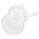 245ml Transparent Beehiveshaped Honey Jar with Dripper Stick for Storing and Dispensing Honey - Extra Image