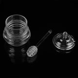245ml Transparent Beehiveshaped Honey Jar with Dripper Stick for Storing and Dispensing Honey