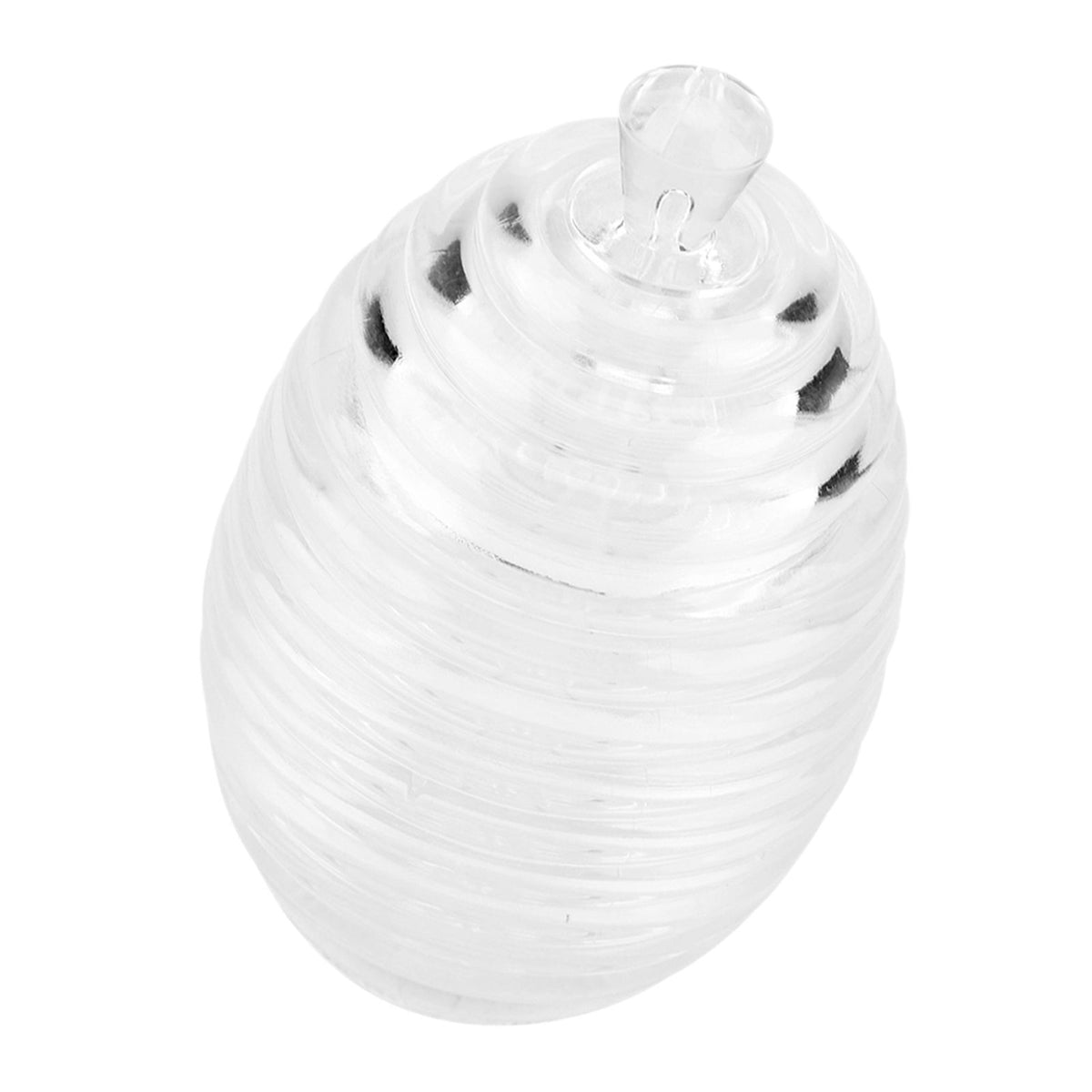 265ml Transparent Beehive shaped Honey Jar with Dripper Stick for Storing and Dispensing Honey